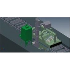 Shot blasting machine smoothly Hitdetech PQ02