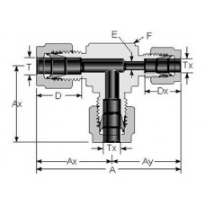 Reducing Union Tee 3/8 "